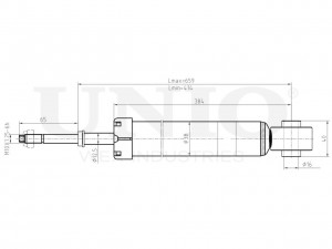 Амортизатор газовый задней подвески SAB-10508 UNIO