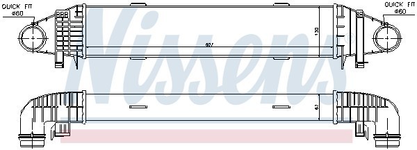 интеркулер!\MB W204 1.8i 09> 96598 NISSENS