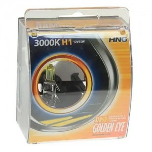 Лампа 12V H1 55W P14.5s 3000К бокс (2шт.) Golden Eye HNG 12155GE2 HNG