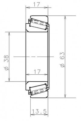 Подшипник дифференциала КПП для а/м Lada Largus, Renault Logan SNR EC41025H106 NTN SNR