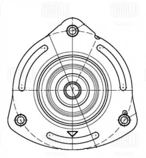 Опора амортизатора Honda Civic VIII (06-) седан (перед.) (без подшип.) (SA 2355) SA 2355 TRIALLI