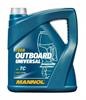 Масло моторное 2-х тактное MANNOL 7208 Outboard Universal TC TC-W2 минеральное 4 MN7208-4 MANNOL
