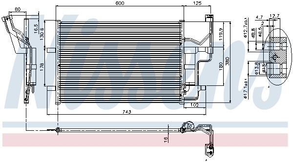 MZ5184=GR905671=8FC 351 302-211 [BPYK6148Z] !радиатор конд.\ Mazda 3/5 1.4-2.3 0 94902 NISSENS
