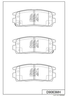 Колодки тормозные дисковые задн. Chevrolet Captiva, Daewoo Winstorm 06- D9063MH D9063MH MK KASHIYAMA