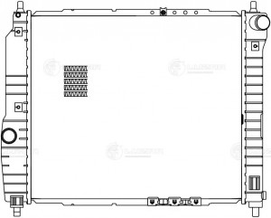 Радиатор охл. для а/м Chevrolet Aveo (05-) 1.2i/1.4i MT (паяный) (LRc 0501) LRC 0501 LUZAR