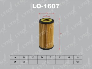 Фильтр масляный подходит для FORD Mondeo 2.5 07/Kuga 2.5/Focus II 2.5T 05, VOLVO LO-1607 LYNXAUTO