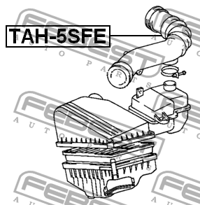 Патрубок фильтра воздушного TAH-5SFE FEBEST