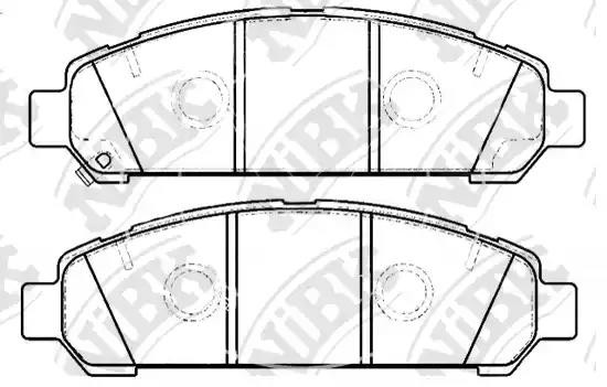 Колодки тормозные дисковые TO VENZA 2.7 2008 PN21003 PN21003 NIBK