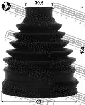 Пыльник ШРУСа внутренний 0115-GRJ150T 0115-GRJ150T FEBEST