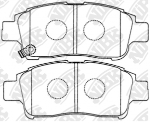 Колодки тормозные TOYOTA Yaris (99-03) (1.0-1.3) передние (4шт.) NIBK PN1471 NIBK