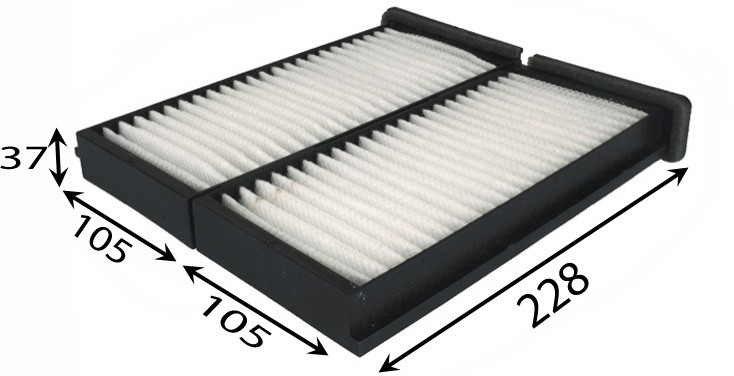 Фильтр салона MITSUBISHI LANCER CK 95-03 (компл-2шт) AC23505SET AC23505SET AZUMI