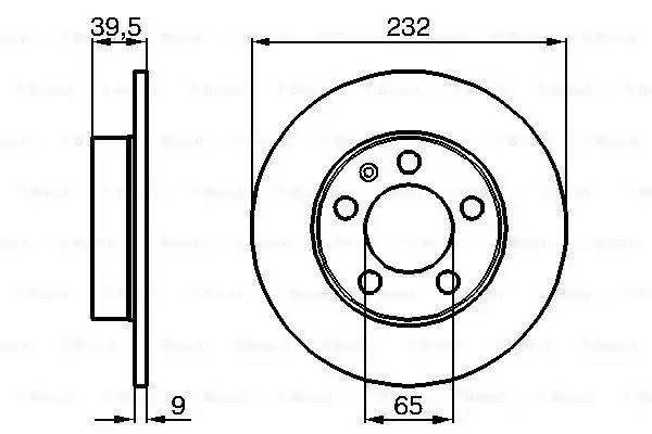 Диск тормозной задний SKODA OCTAVIA (1U_), FABIA I-II, VW POLO SEDAN 2010- 09864 0 986 478 868 BOSCH