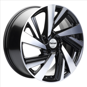 Carwel Тишь 18.0 / 7.5J PCD 5x114.30 ET 38.00 ЦО 67.10 Литой / Черный глянцевый  32756 CARWEL