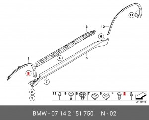 BMW , CHRYSLER, FORD, GM 07 14 2 151 750 BMW