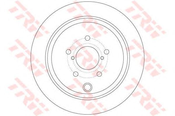 Диск тормозной задний SUBARU FORESTER (SH), LEGACY V, OUTBACK (BM, BR) DF6306 DF6306 TRW
