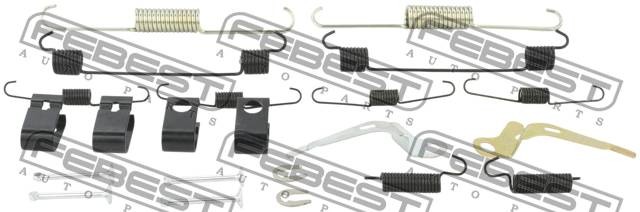 Комплект монтажный барабанных колодок SUZUKI GRAND VITARA 0704-JB625-KIT 0704-JB625-KIT FEBEST