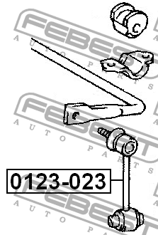 Тяга стабилизатора задняя LEXUS GS300/430 JZS160,UZS161 1997.08-2005.01 0123-023 0123-023 FEBEST