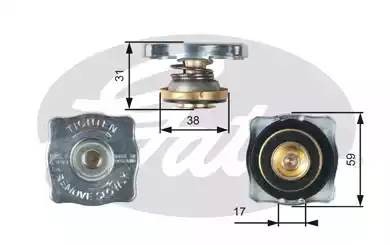 Крышка радиатора RC130 (7410-30053) RC130 GATES