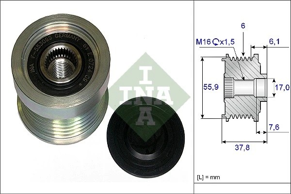 VOLVO S60/S80/V70 /XC70 CROSS COUNTRY/XC90 535 0072 10 INA
