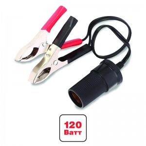Удлинитель прикуривателя 12-24V клеммы-гнездо 0.3м. AVS 43219 AVS