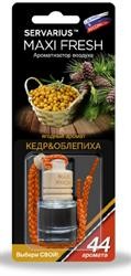 Ароматизатор подвесной жидкостный (кедр и облепиха) с деревянной крышкой 4мл MAX HMF42 MAXI FRESH