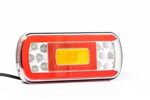 фонарь задний универсальный! LED, 5-функц. стоп, габ., поворот, с проводом 1.0м\ FT130NTPMLED FRISTOM