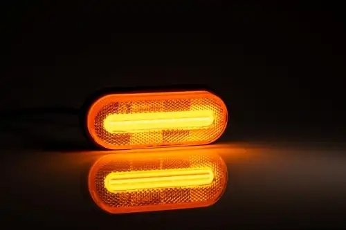 фонарь габаритный! жёлтого цвета, LED 126х51 с проводом 0.5м\ FT070ZLED FRISTOM