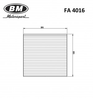 Фильтр салонный NISSAN : Almera FA4016 FA4016 BM MOTORSPORT