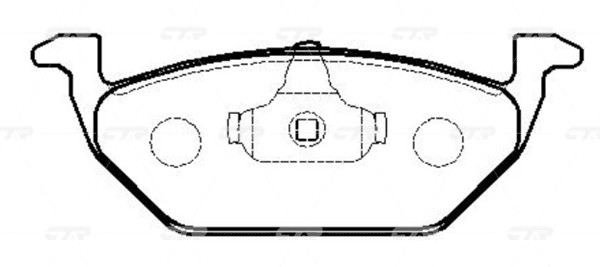 Колодки тормозные VOLKSWAGEN Beetle 2011 ~ 2016 / Bora 1998 ~ 2005 / Caddy 2003  GK1280 CTR