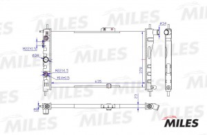 Радиатор (механическая сборка) DAEWOO NEXIA 1.5 95-) (NISSENS 61651A) ACRM000 ACRM000 MILES