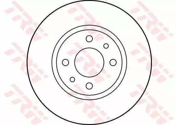 Диск тормозной FIAT Doblo (01-) передний (1шт.) TRW DF2686 TRW
