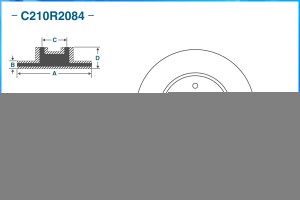 Тормозной диск передний C210R2084 C210R2084 CWORKS