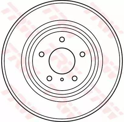 Диск тормозной передний INFINITI G, M, NISSAN MURANO (Z50, Z51) DF4983S DF4983S TRW