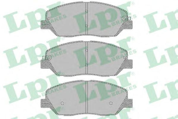 Комплект тормозных колодок 05P1382 05P1382 LPR
