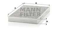 Фильтр салонный угольный CUK3192 CUK3192 MANN FILTER