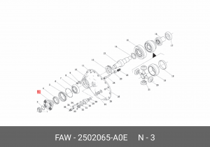 Фланец редуктора 2502065-А0Е FAW