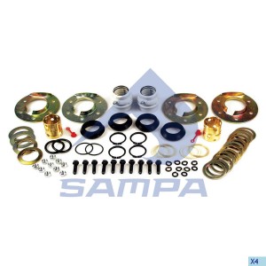 Ремкомплект SAF вала тормозного (втулки,крышки,стопоры,уплотнения) SAMPA 075528 SAMPA