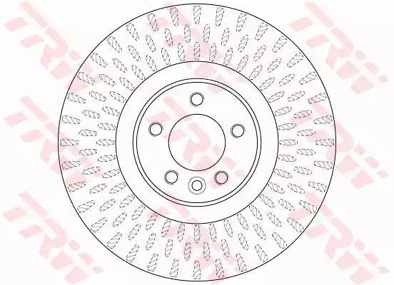 Диск тормозной передний RANGE ROVER IV, SPORT (LW) 4x4 DF6508S DF6508S TRW