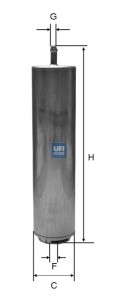 Фильтр топливный дизельный BMW 1 E87, 3 E46, 5 E60/F10, 7 E65/F01, X3 E83, X5 E7 3185100 UFI