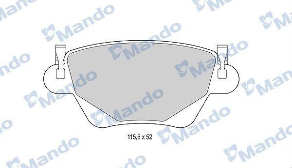 Колодки тормозные FORD Mondeo 3 (00-07) JAGUAR X-Type (03-) RENAULT Kangoo (02-) MBF015152 MANDO