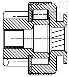 Привод стартера (бендикс) для а/м Chevrolet Onix (19-)/Tracker (19-) 1.2T (VCS 0 VCS 0518 START VOLT