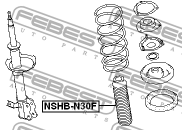 Пыльник передн амортизатора NISSAN RNESSA 97-, BASSARA 99-03 NSHB-N30F NSHBN30F FEBEST