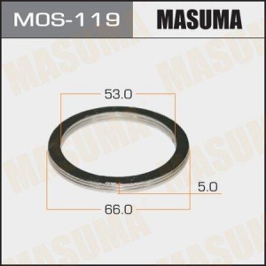кольцо глушителя уплотнительное!(м) 53x66\ Isuzu MOS-119 MASUMA