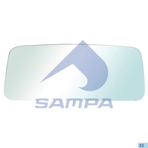 Элемент зеркальный MERCEDES Atego 2 (04-06/10),Axor (04-) основной с подогревом  201206 SAMPA