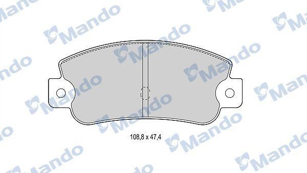 Колодки тормозные дисковые перед/зад MBF015072 MANDO