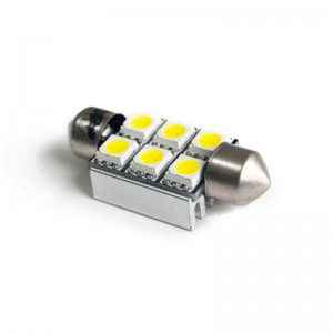 к-т ламп! светодиодных C008A Т11 (SV8.5/8) 36mm 6x5050 SMD CANBUS, блистер 2шт,  A80589S AVS