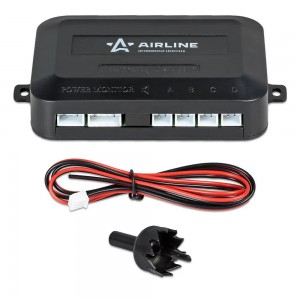 Парктроник 4 датчика "AIRLINE" (черные датчики, звуковой зуммер) AEAW002 AIRLINE