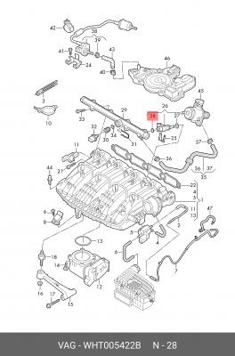 КОЛЬЦО УПЛОТНИТЕЛЬНОЕ WHT005422B WHT 005 422 B VAG