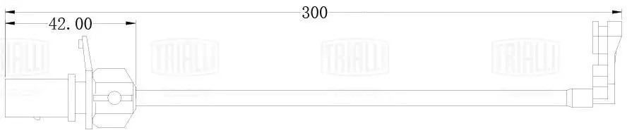 Датчик износа передних тормозных колодок L=300 PFS 1812 TRIALLI