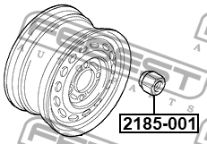 Гайка колесная FORD FOCUS II/III 2185-001 2185-001 FEBEST